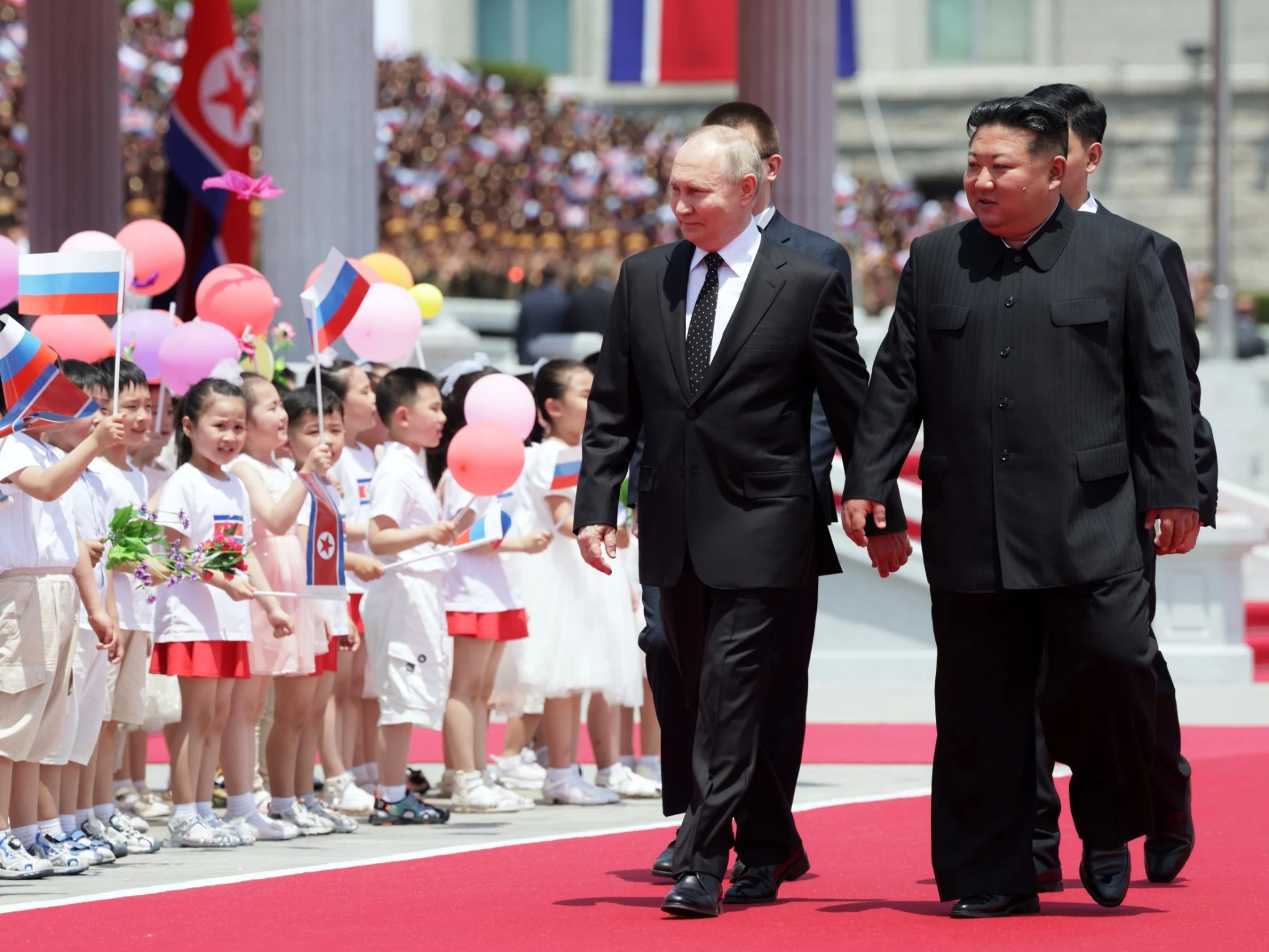 Władimir Putin i Kim Dzong Un