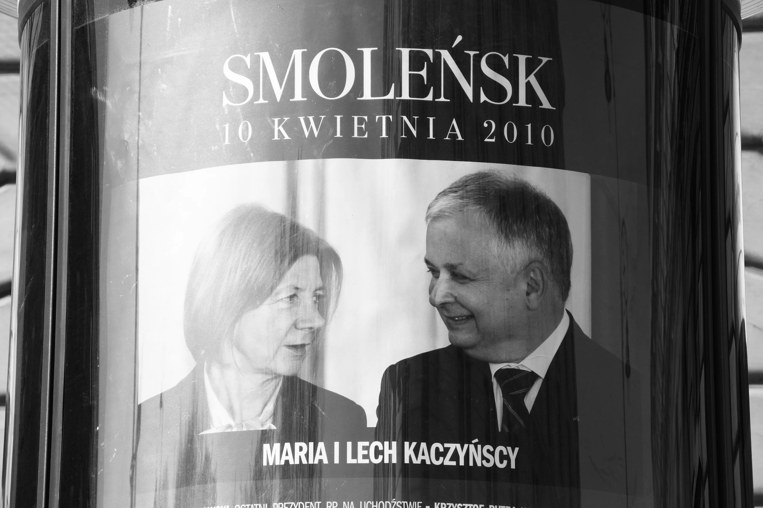 Lech Kaczyński z żoną