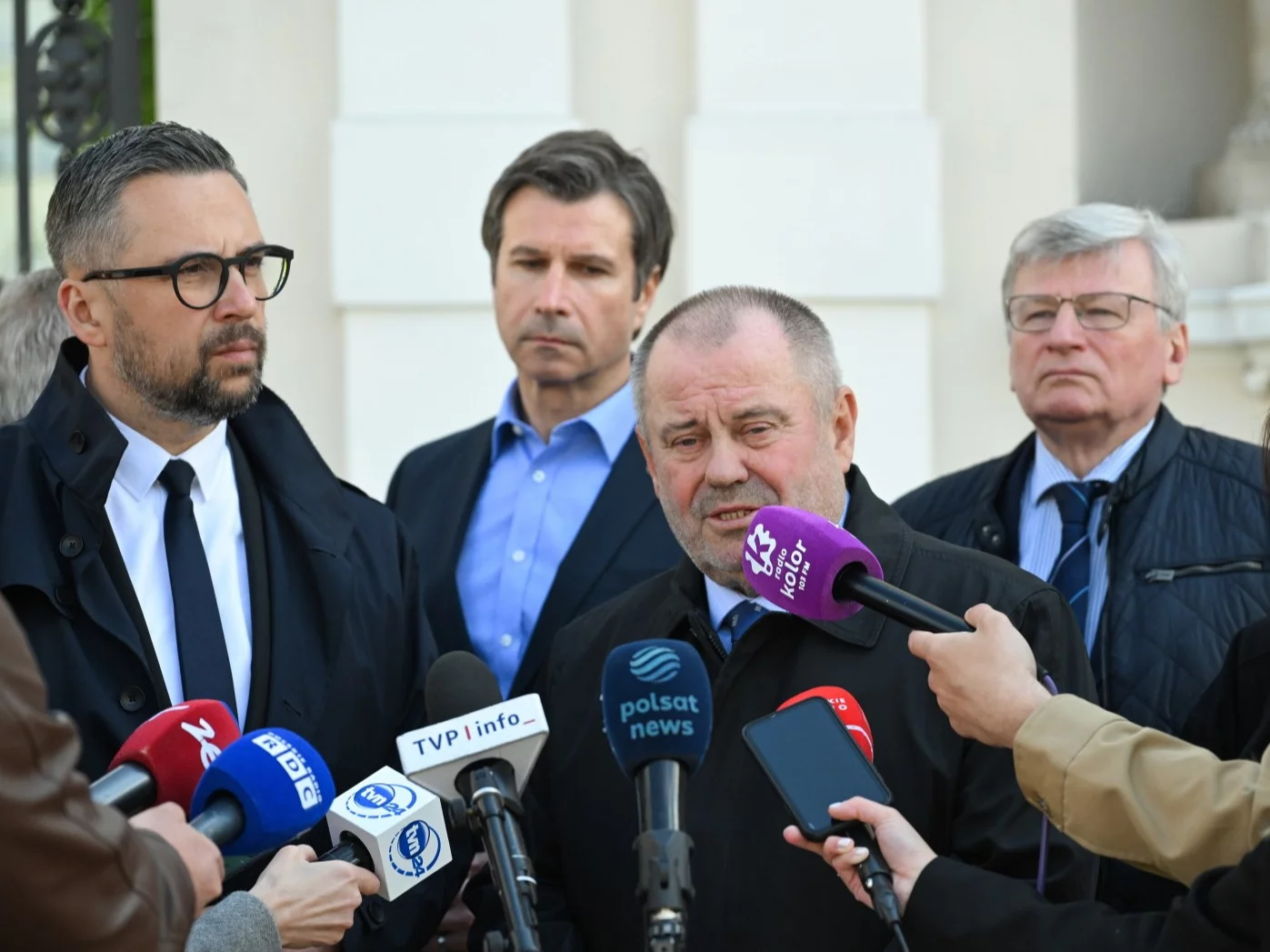 Od lewej, na pierwszym planie: Marcin Kulasek i Alojzy Nowak