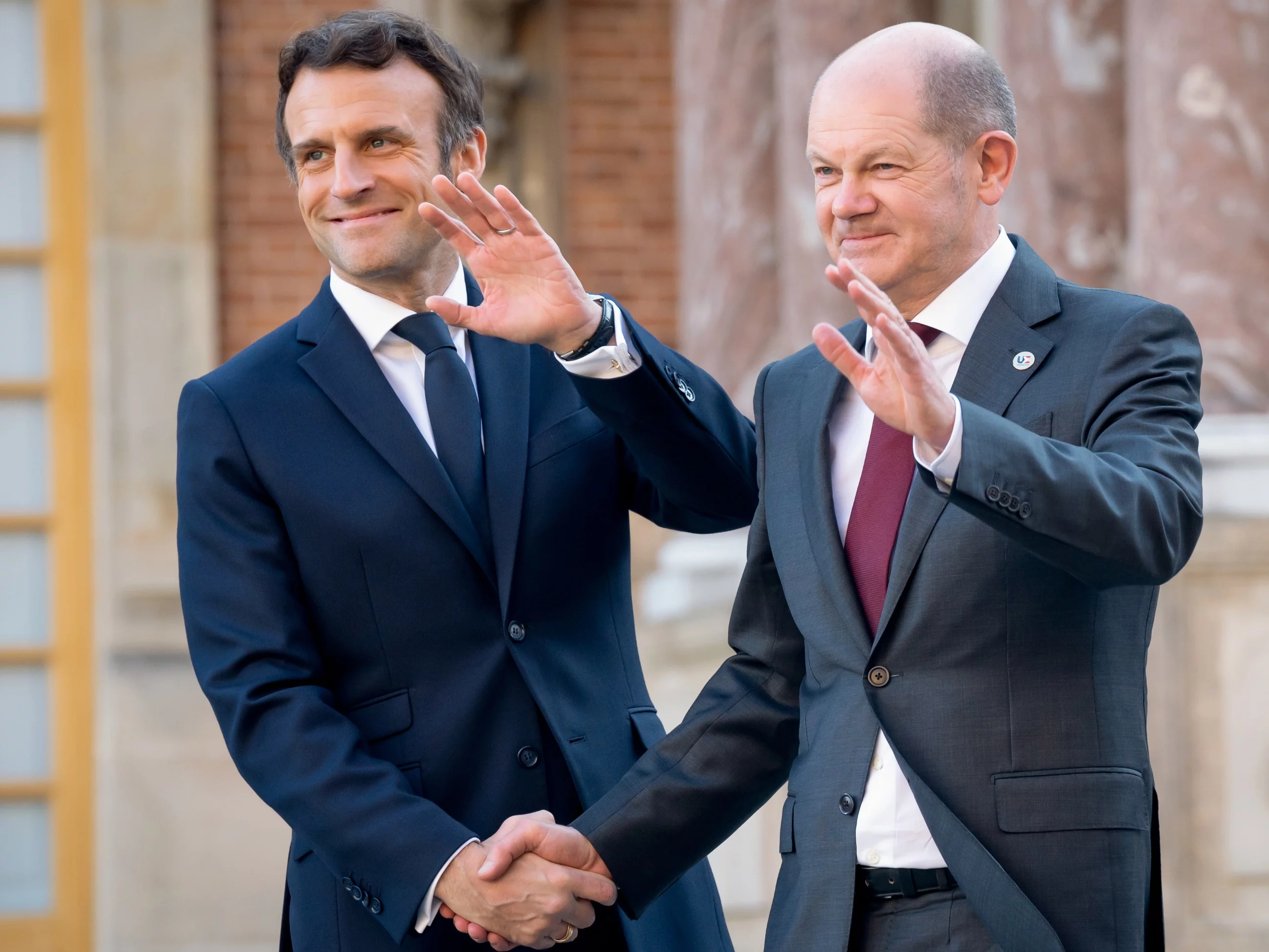 Emmanuel Macron i Olaf Scholz