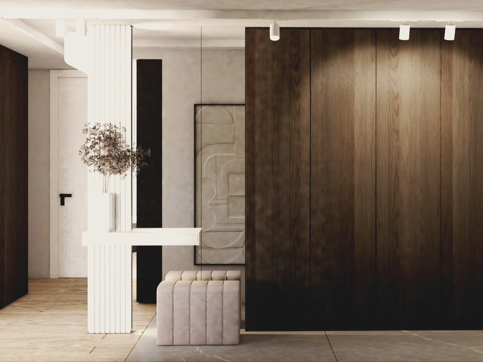 Duży hol, projekt Pracownia Interiorsy
