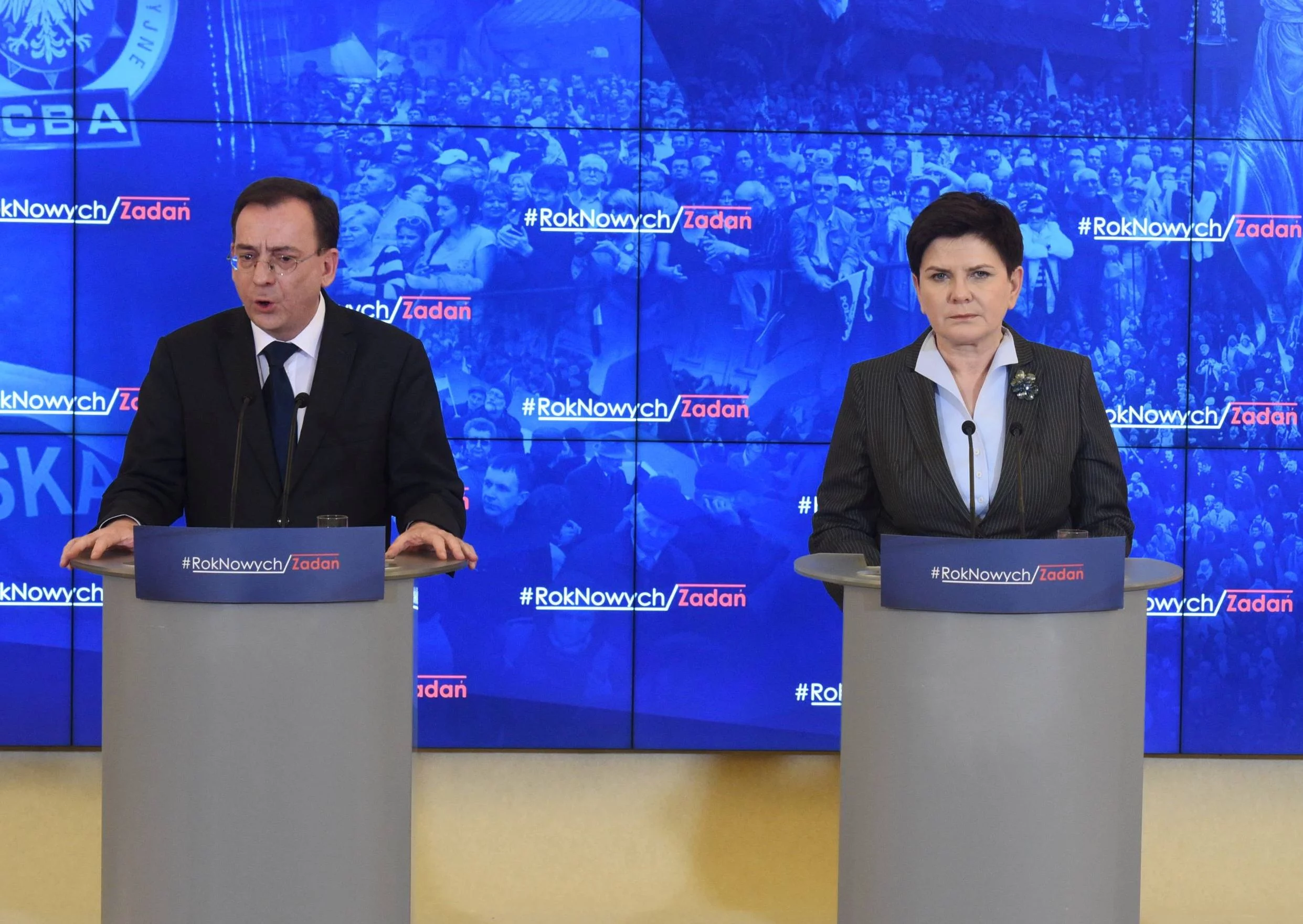 Beata Szydło i Mariusz Kamiński