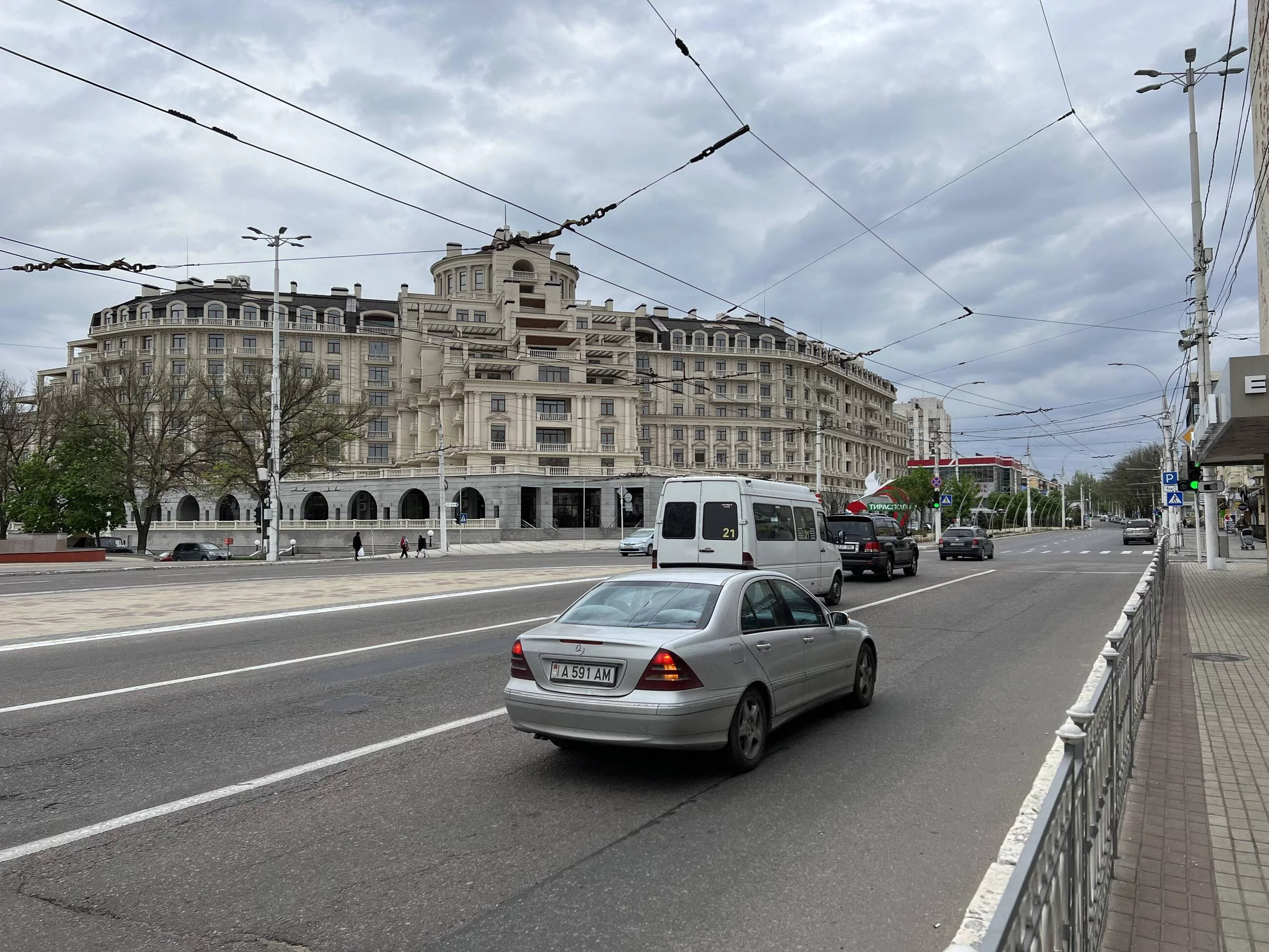 Ulica w centrum Tyraspola, stolicy separatystycznego Naddniestrza.