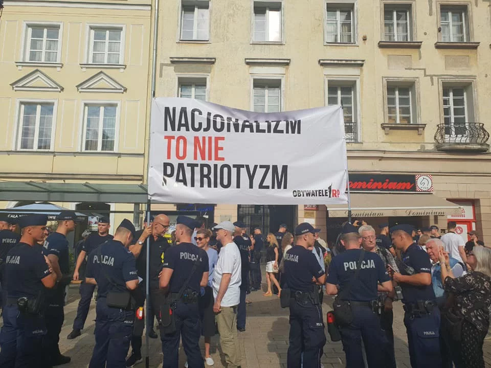 Jeden z protestów Obywateli RP