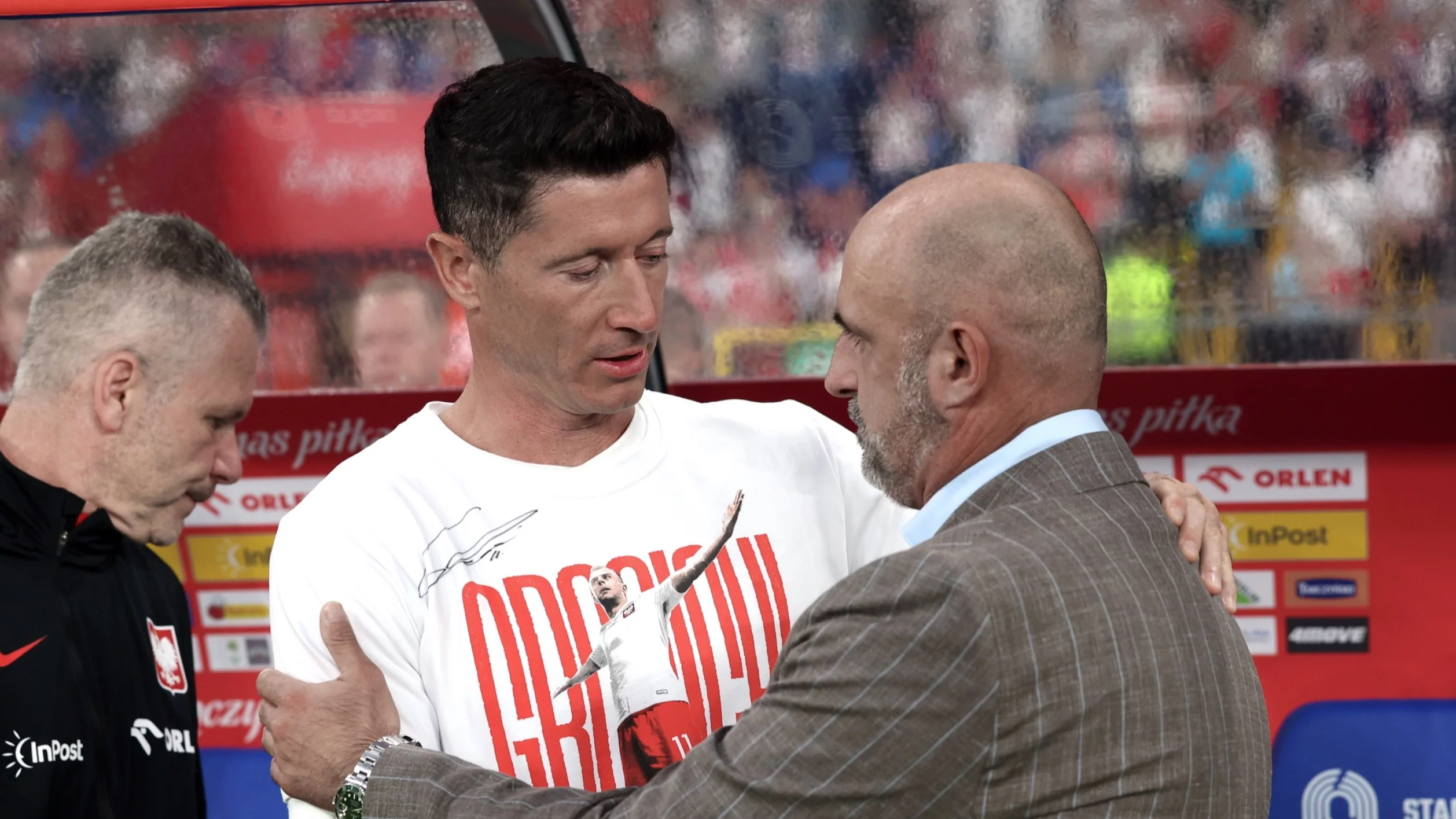 Robert Lewandowski i Michał Probierz