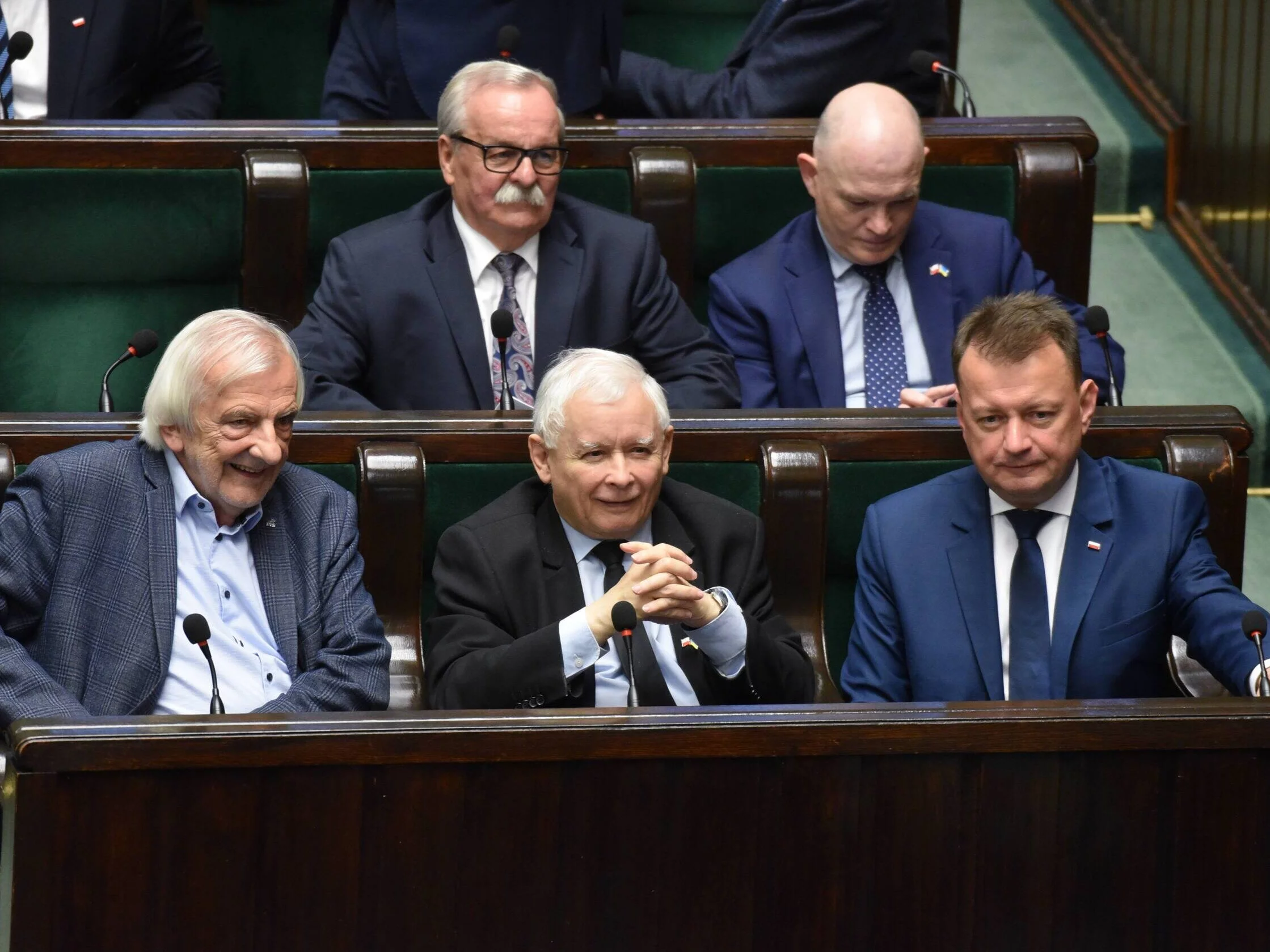 Ryszard Terlecki, Jarosław Kaczyński i Mariusz Błaszczak