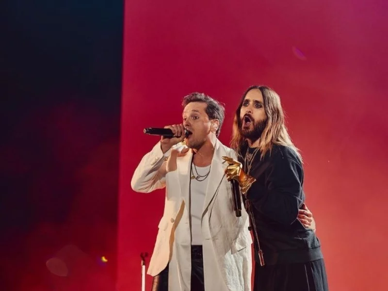 Krzysztof Zalewski i Jared Leto