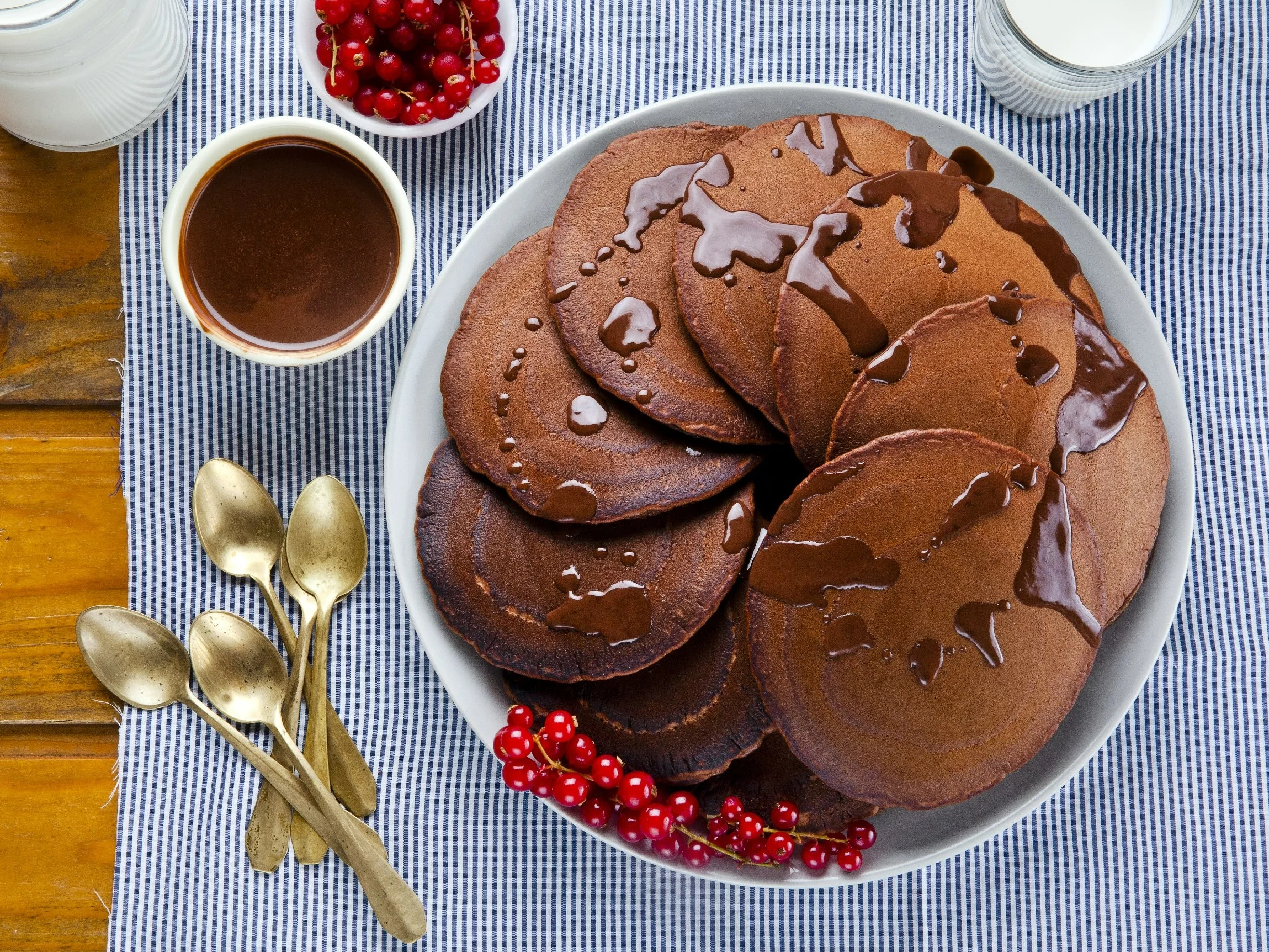 Placuszki czekoladowe na budyniu