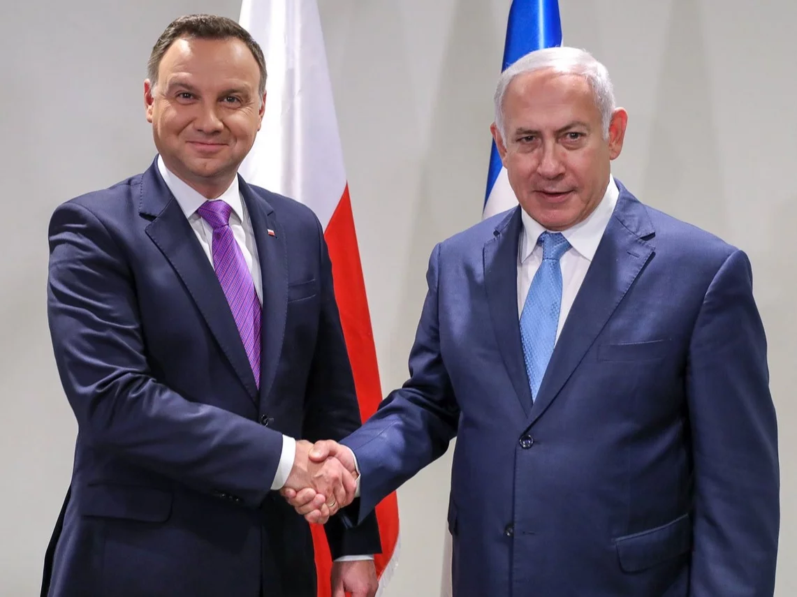 Andrzej Duda i Benjamin Netanjahu