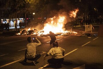 Zamieszki na ulicach Barcelony