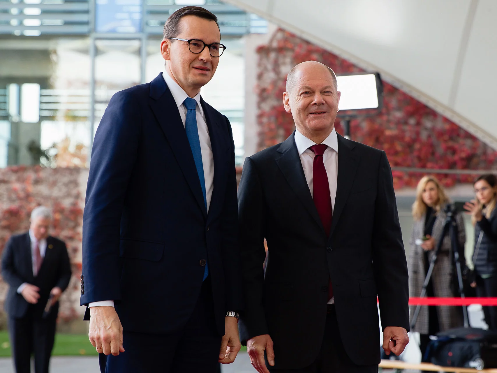 Mateusz Morawiecki i Olaf Scholz