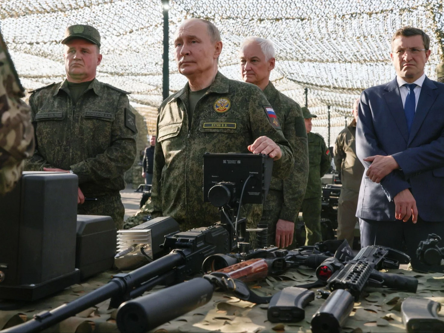 Władimir Putin na manewrach Zapad 25