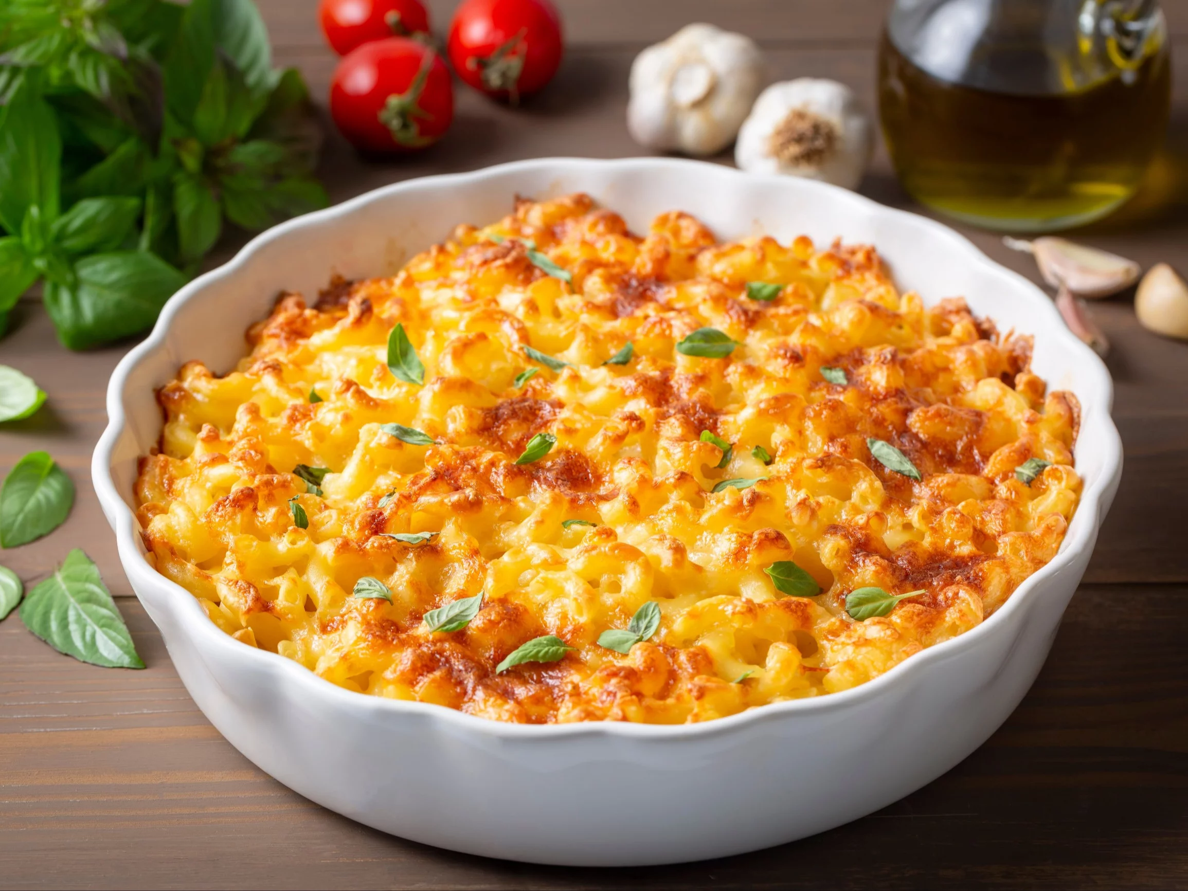 Makaron zapiekany z serem
