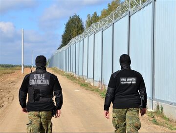 Zapora na polsko-białoruskiej granicy