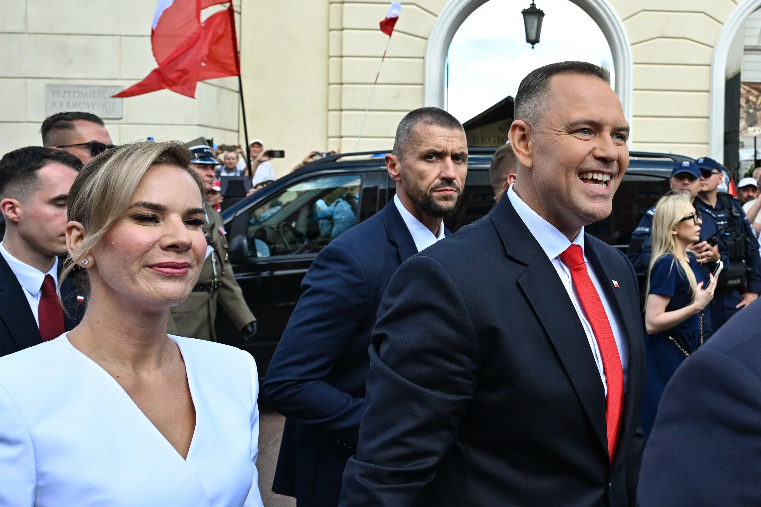 Karol Nawrocki z żoną Martą