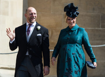 Zara Tindall z mężem na ślubie Meghan Markle i księcia Harry'ego