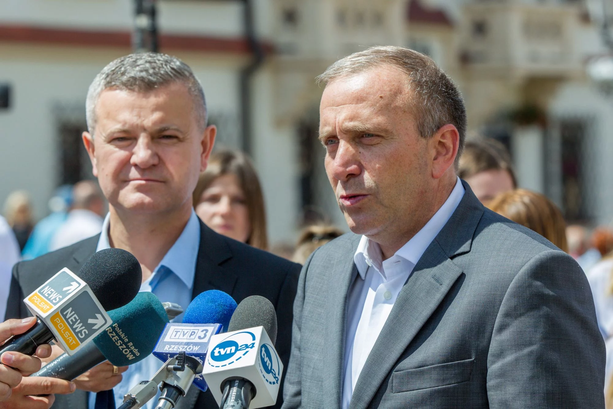 Krzysztof Kłak i Grzegorz Schetyna