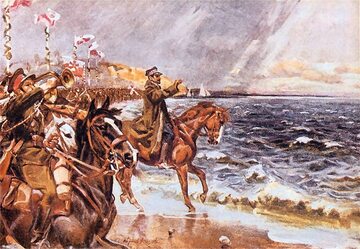 Zaślubiny Polski z morzem, obraz Wojciecha Kossaka