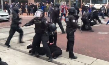 Zatrzymania demonstrantów w Portland