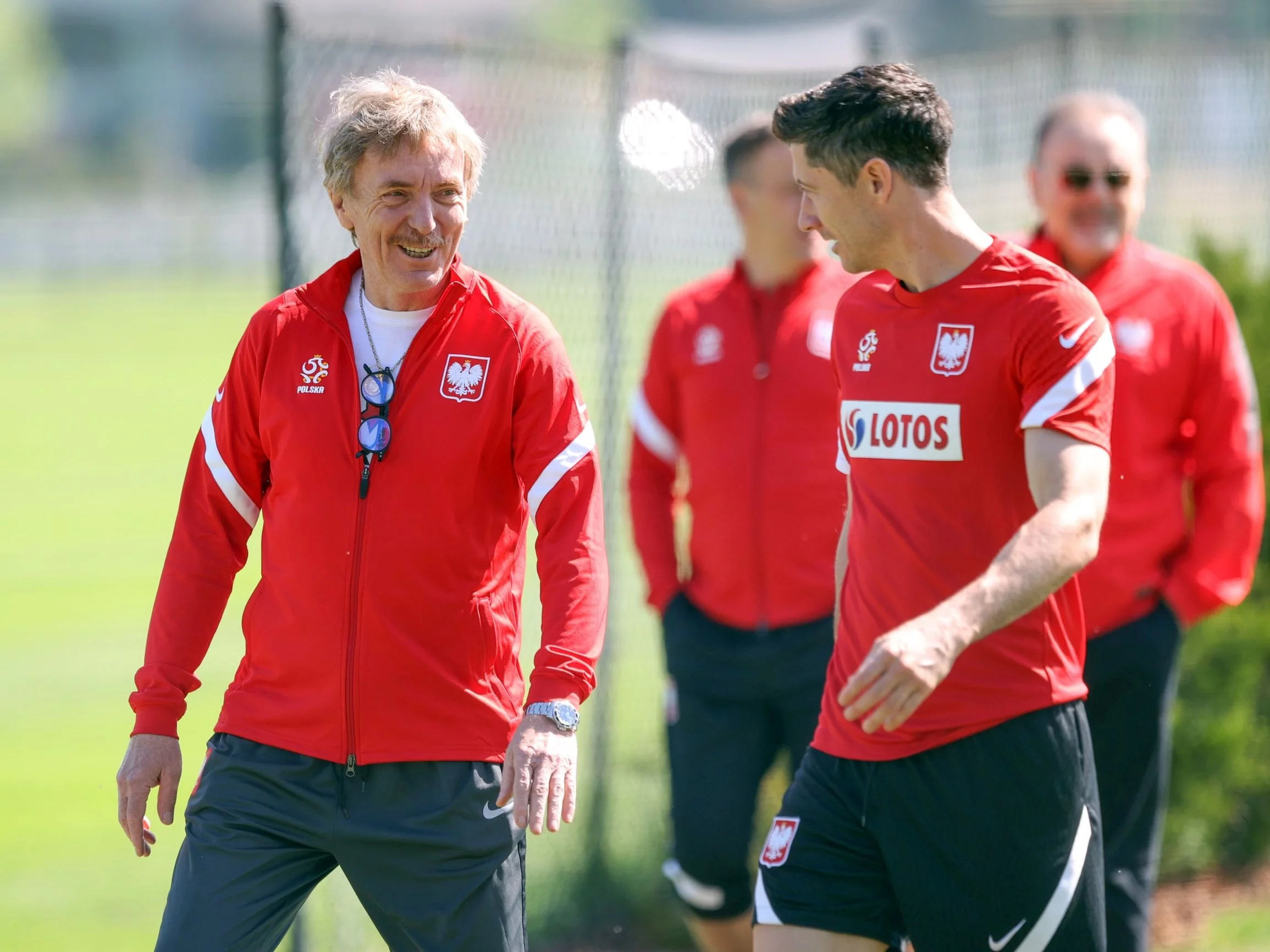 Zbigniew Boniek i Robert Lewandowski