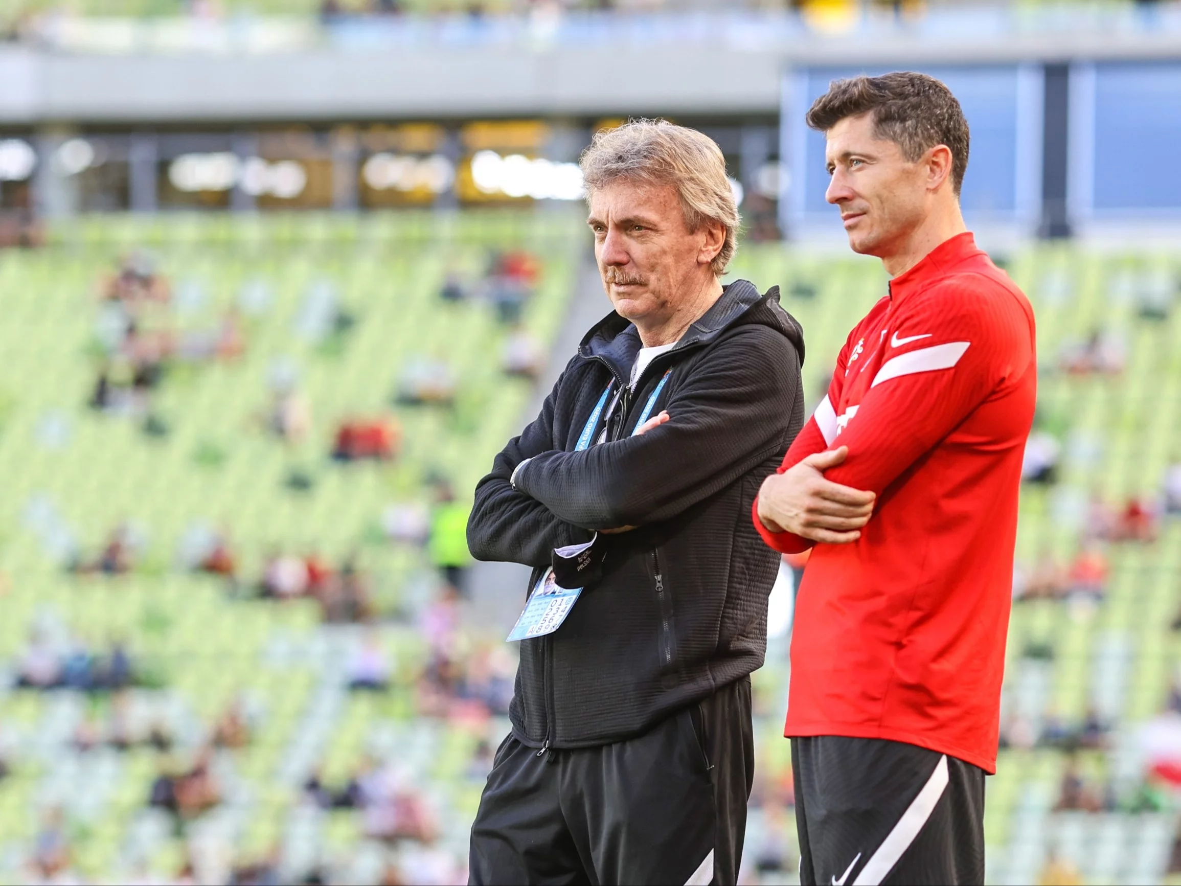 Zbigniew Boniek i Robert Lewandowski