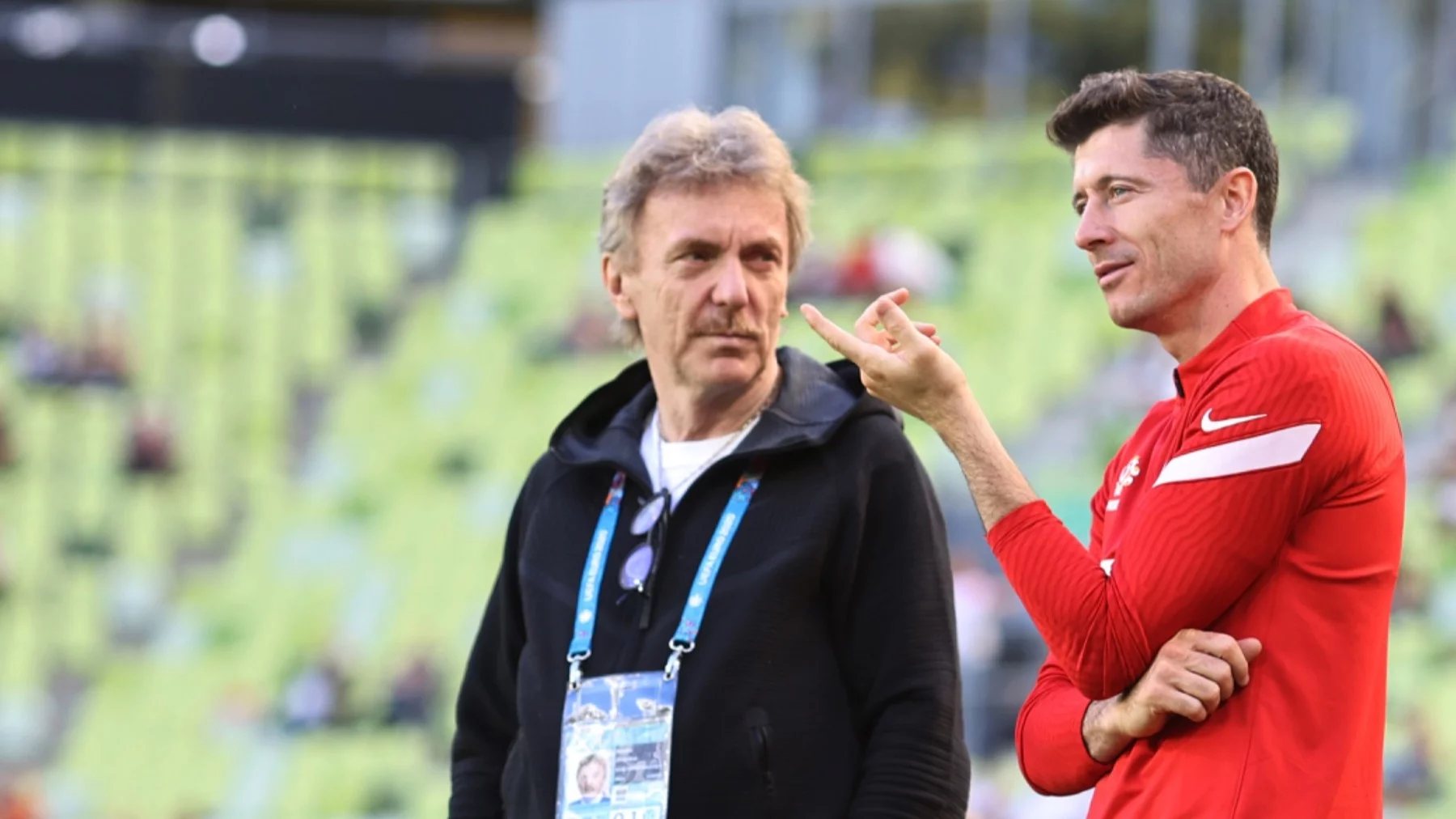 Zbigniew Boniek i Robert Lewandowski