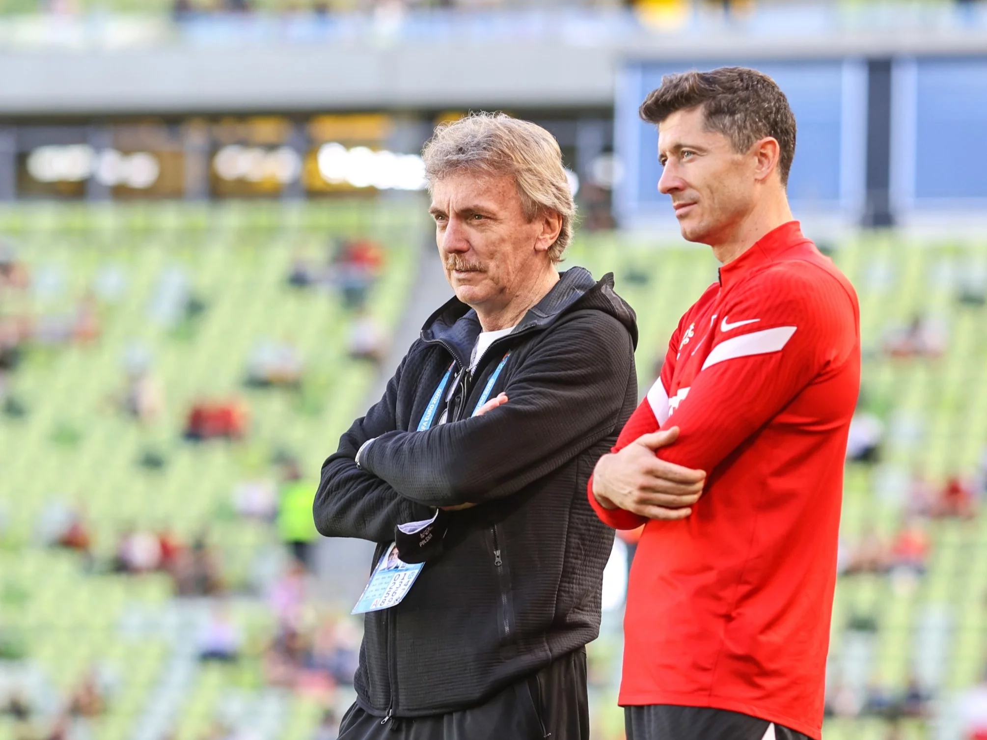 Zbigniew Boniek i Robert Lewandowski