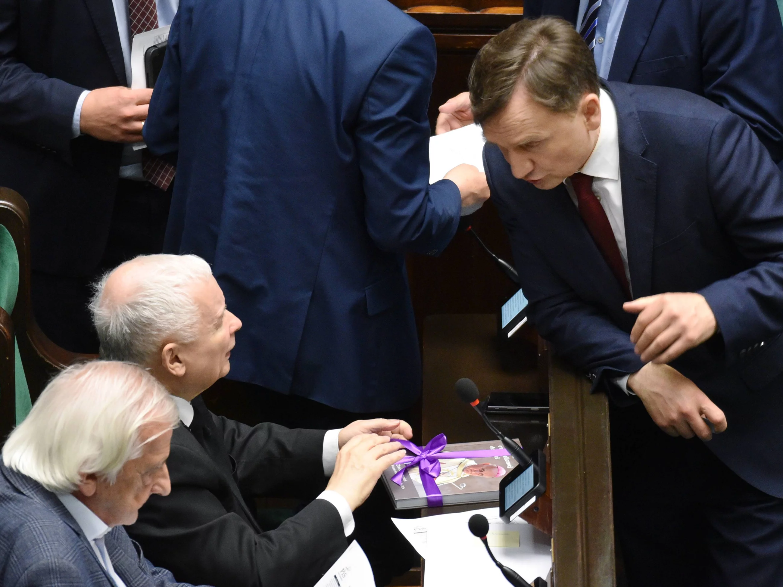 Ryszard Terlecki, Jarosław Kaczyński, Zbigniew Ziobro, 25 maja