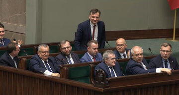 Zbigniew Ziobro podczas posiedzenia Sejmu