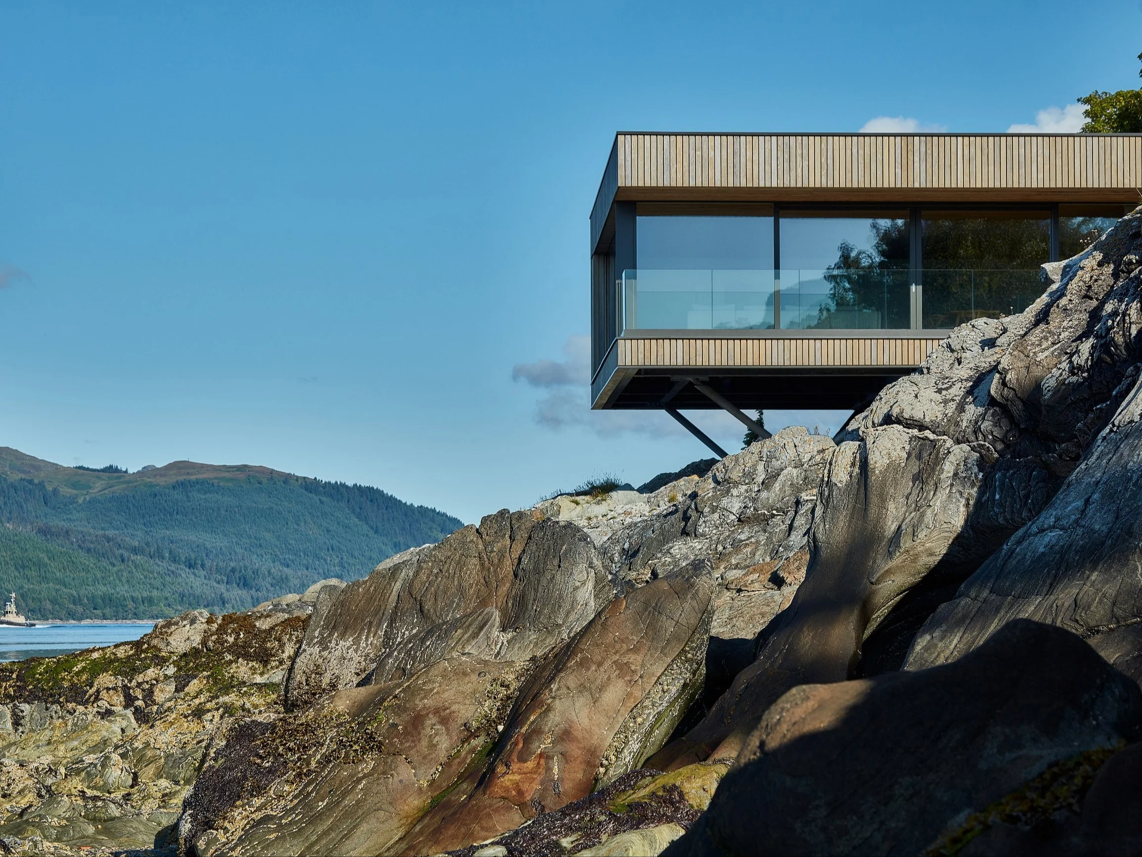 Dom na skale, projekt Cameron Webster Architects
