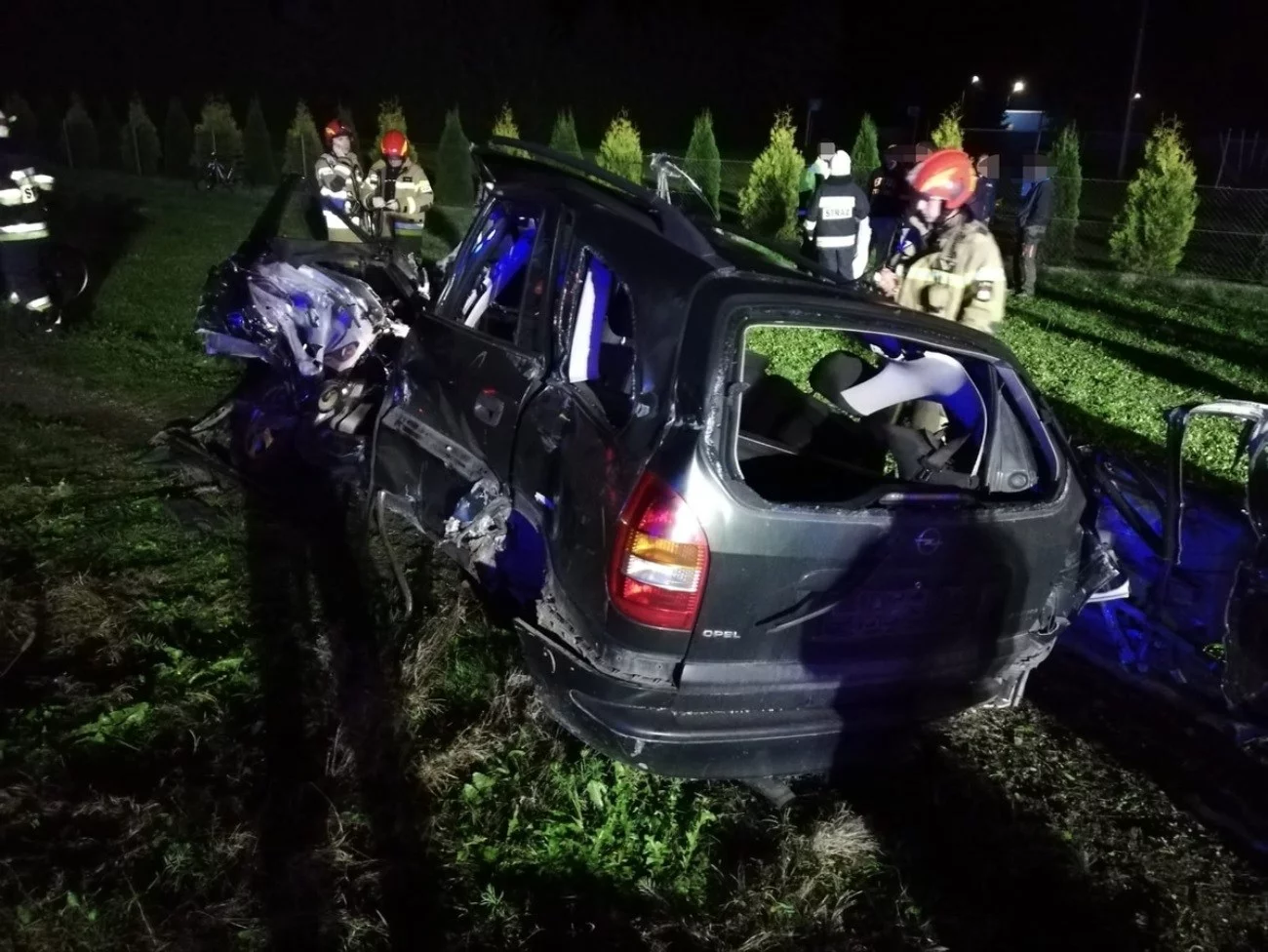 Wypadek na przejeździe kolejowym w Przysiekach