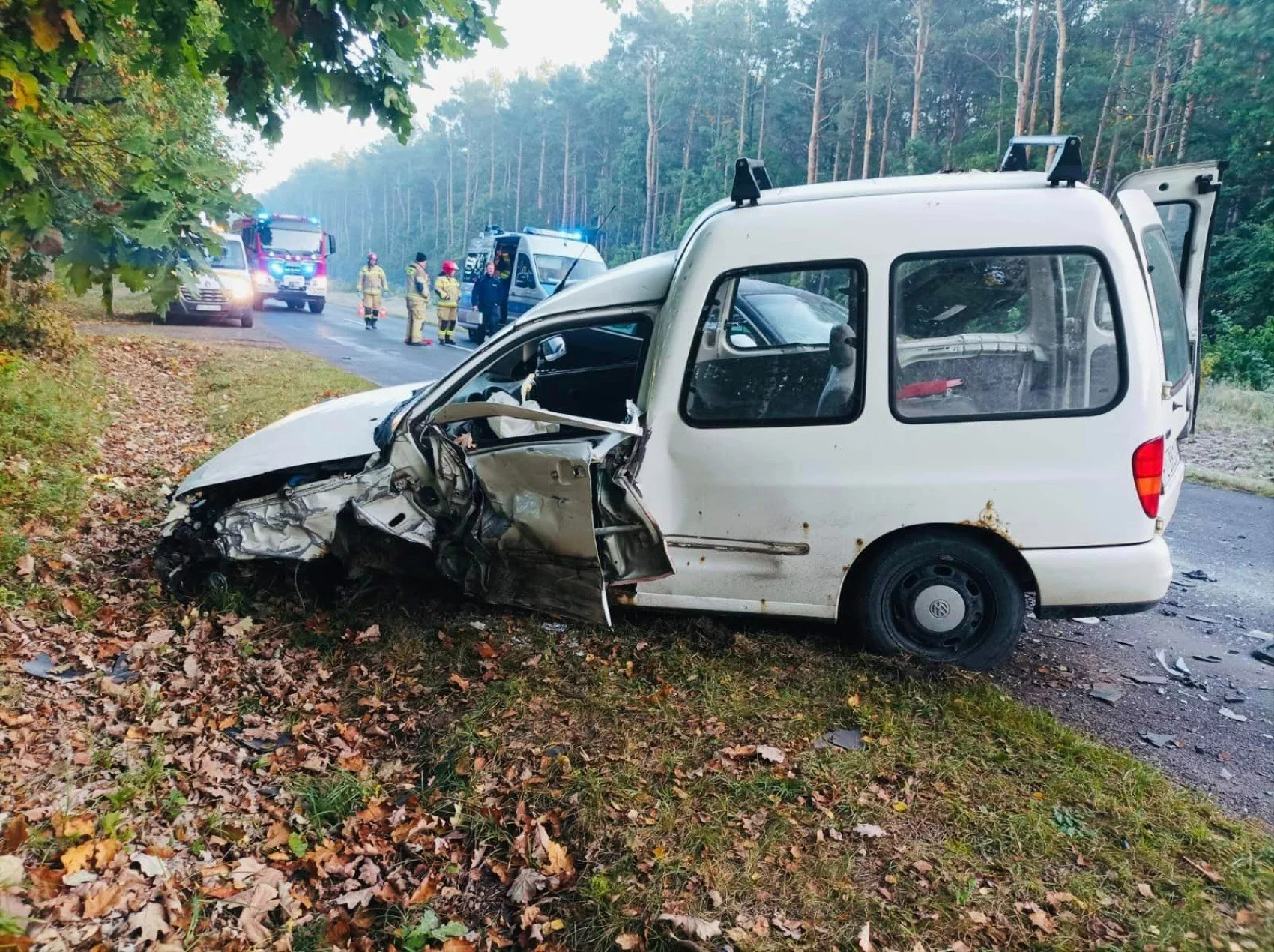 Wypadek na trasie Rogalinek – Poznań