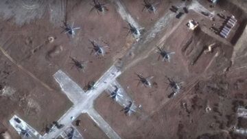 Zdjęcia satelitarne śmigłowców z Krymu