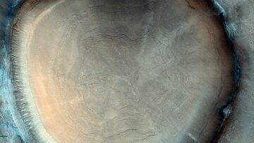 Zdjęcie krateru na Marsie