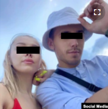 Zdjęcie małżeństwa Bykowskich w rosyjskich mediach społecznościowych