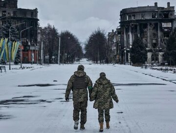 Zdjęcie pary żołnierzy z Ukrainy