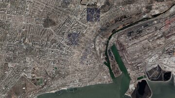 Zdjęcie satelitarne Mariupola