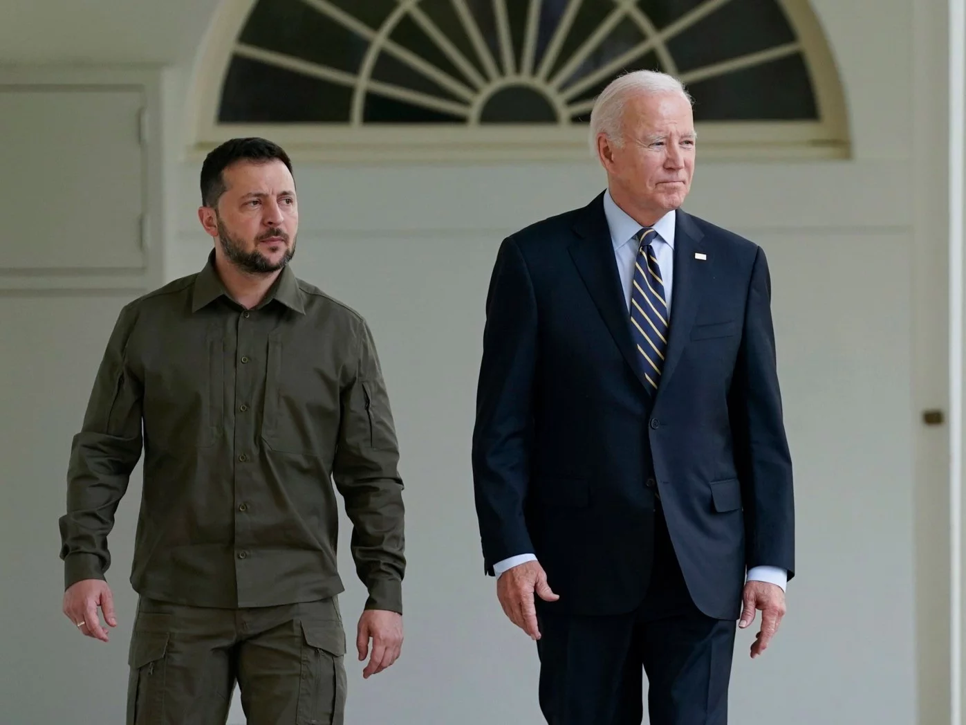 Wołodymyr Zełenski i Joe Biden