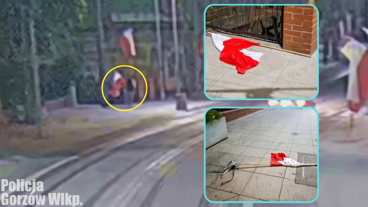 Zerwał flagę Polski i rzucił na chodnik. Młodemu mężczyźnie grozi choćby rok więzienia