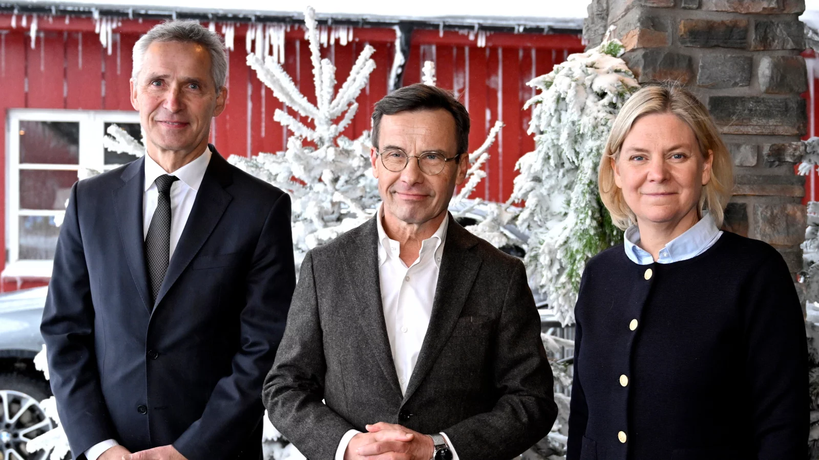 Jens Stoltenberg, Ulf Kristersson i Magdalena Andersson