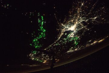 Zielone światło na zdjęciach NASA