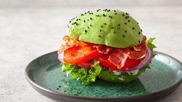 Zielony hamburger