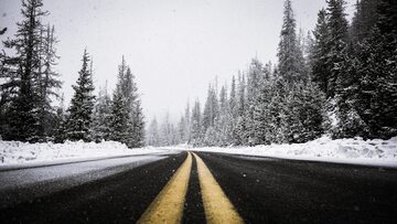 Zima na drogach, zdjęcie ilustracyjne