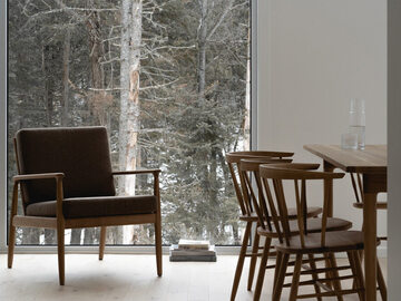 Zimowy dom na rodzinne ferie, projekt Atelier L'Abri