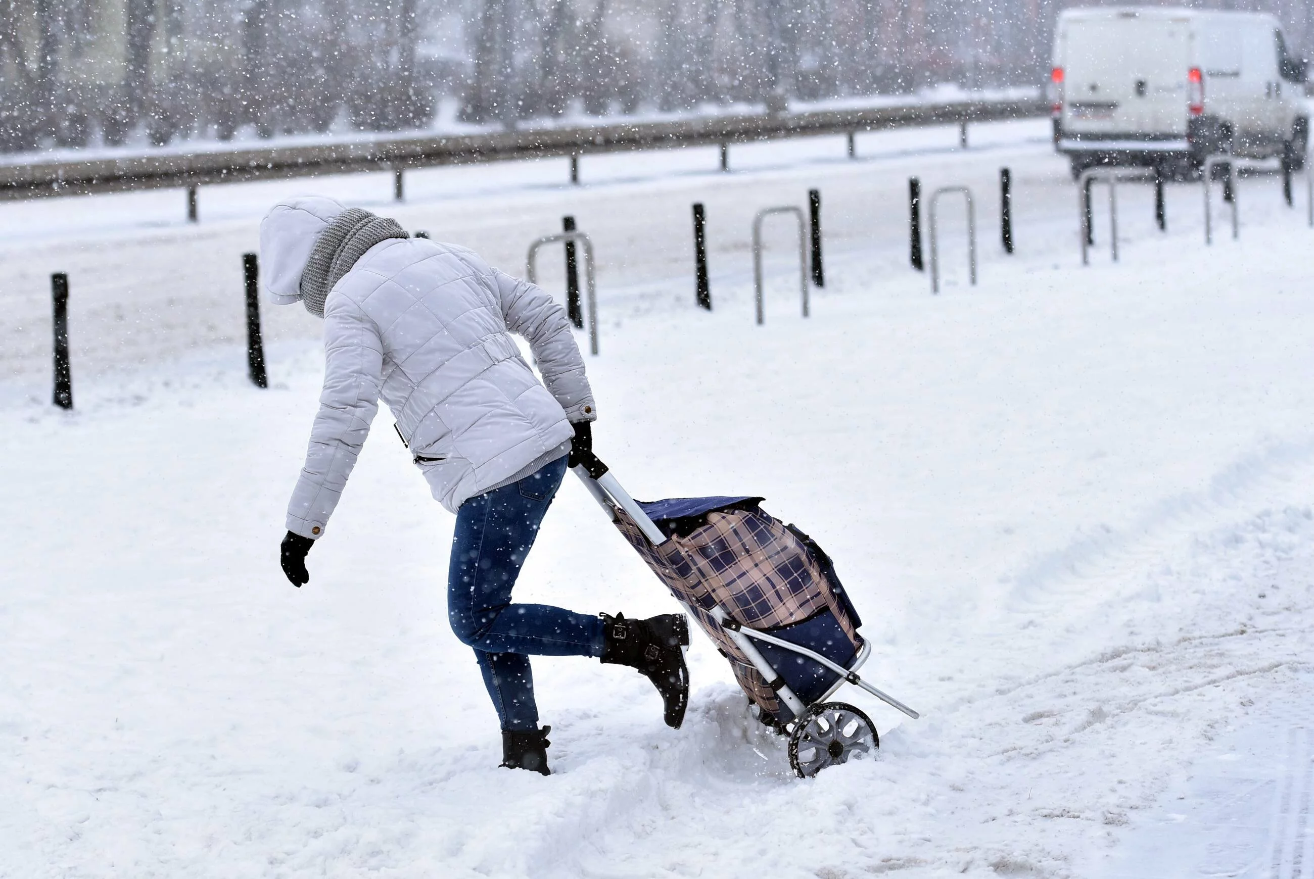 Śnieżyca w Warszawie, 8 lutego 2021 r.