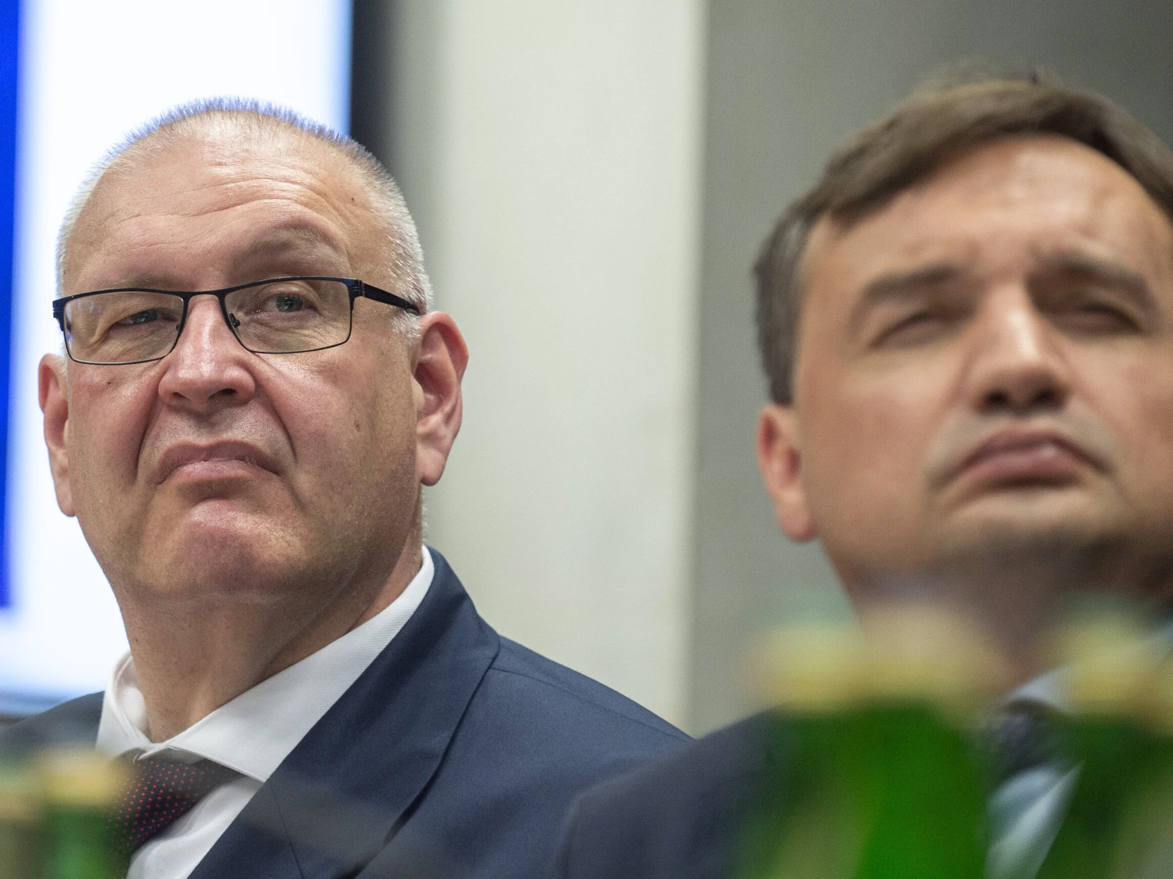 Bogdan Święczkowski w towarzystwie Zbigniewa Ziobry