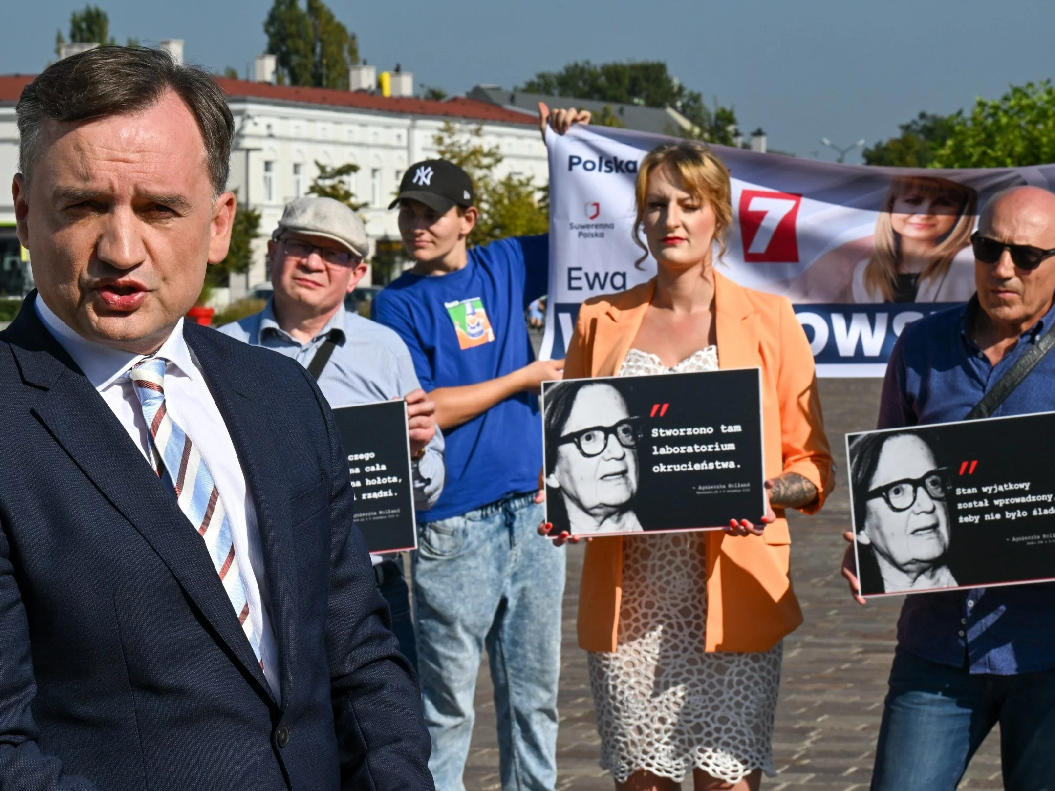 Zbigniew Ziobro podczas konferencji w Tomaszowie Mazowieckim