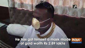 Złota maska. Kadr z indyjskiej telewizji