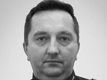 Zmarły asp. Marcin Przygoda, dzielnicowy w Komisariacie Policji w Bodzentynie