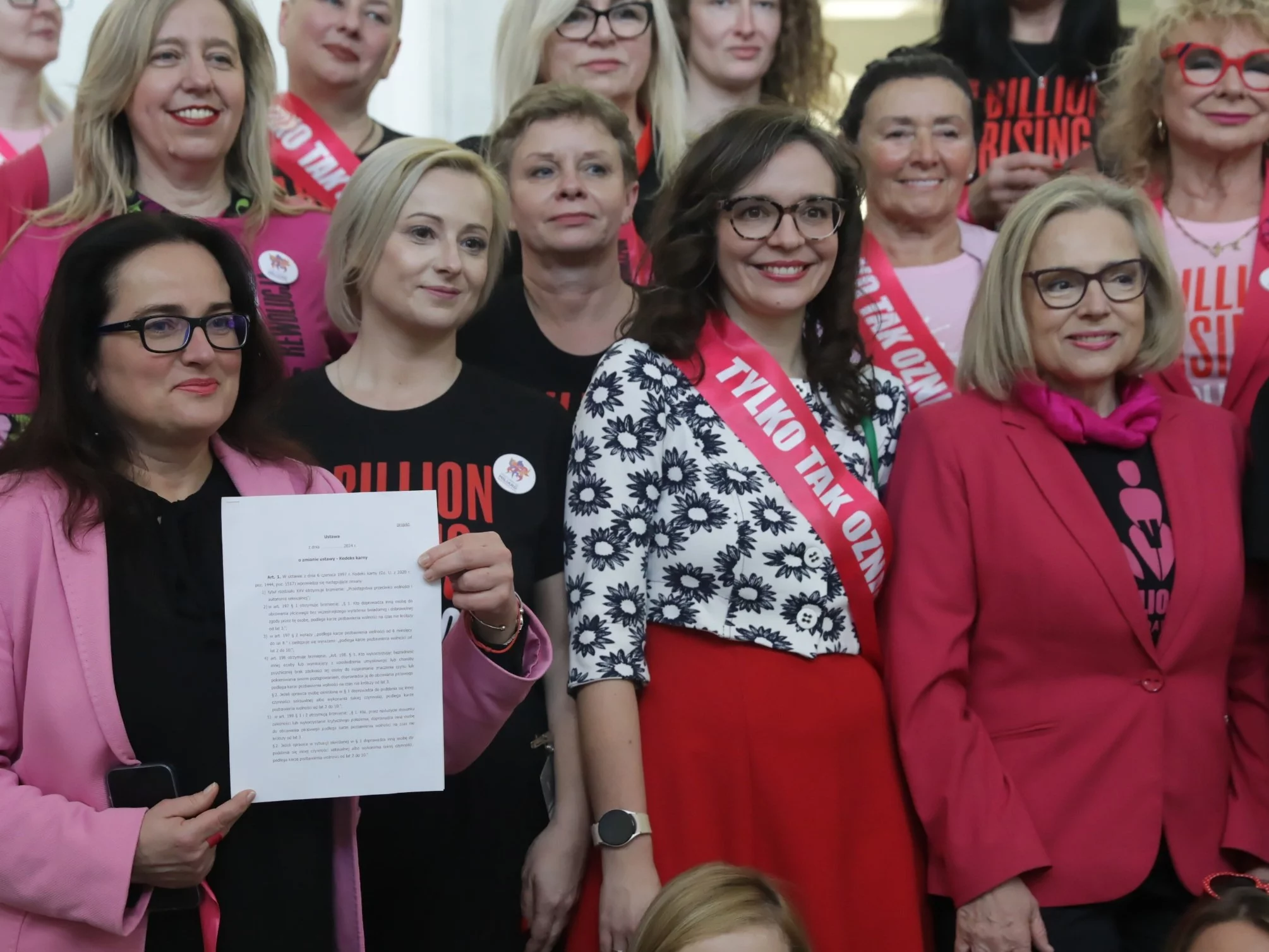 Posłanki Lewicy podczas konferencji w Sejmie